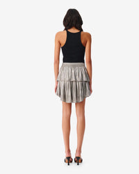 Imama short skirt - Beige Silver