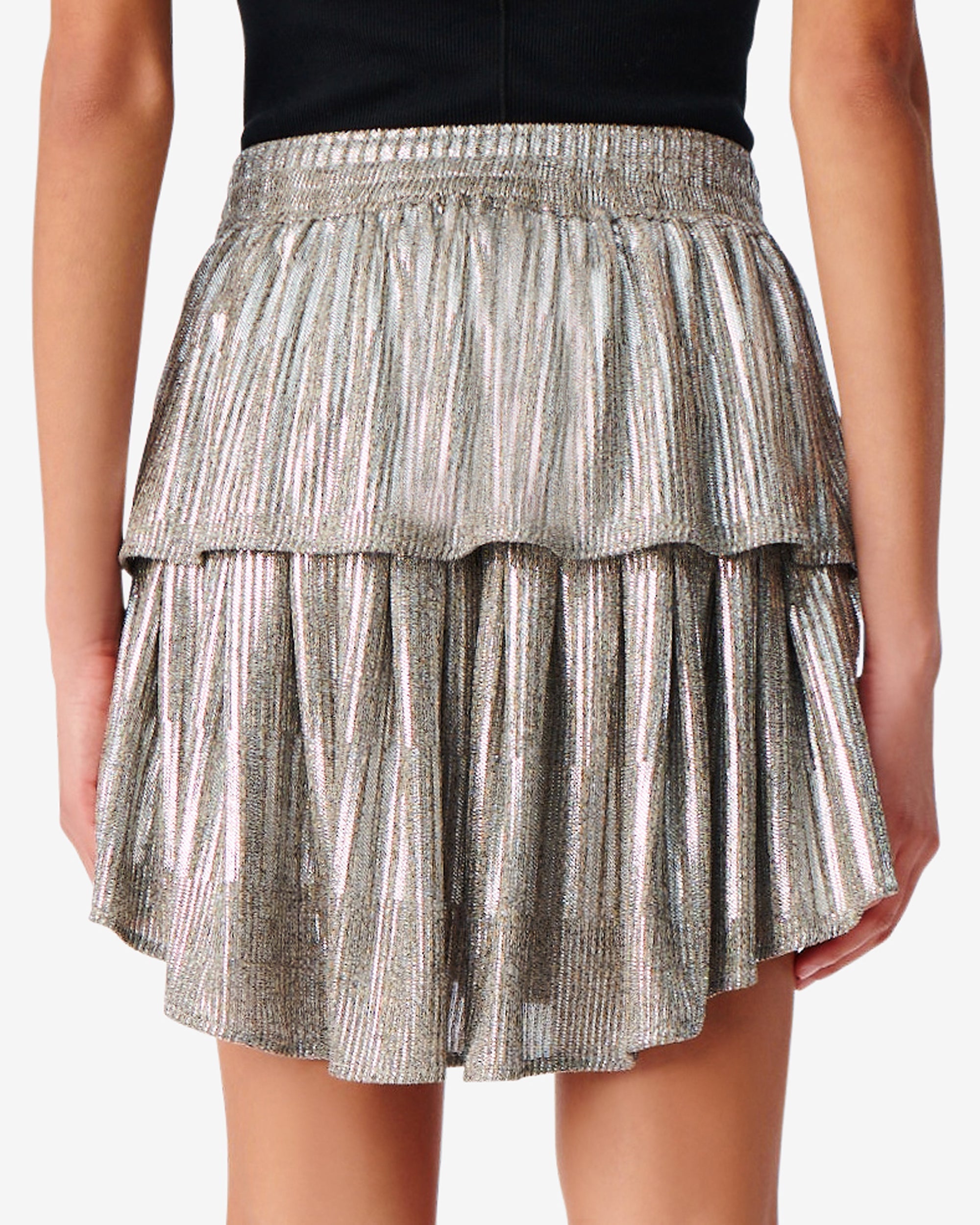 Imama short skirt - Beige Silver