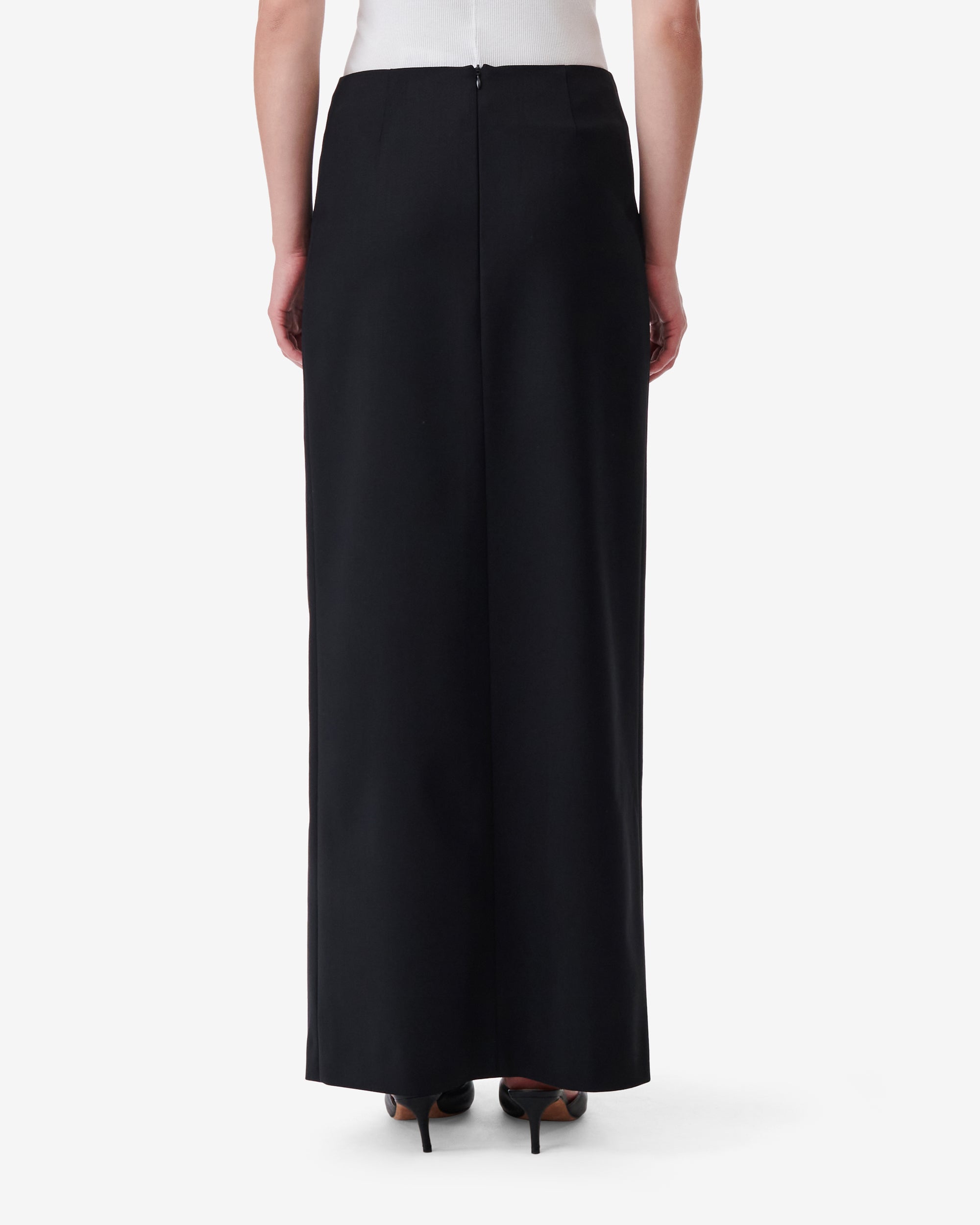 Isice skirt in wool - Black
