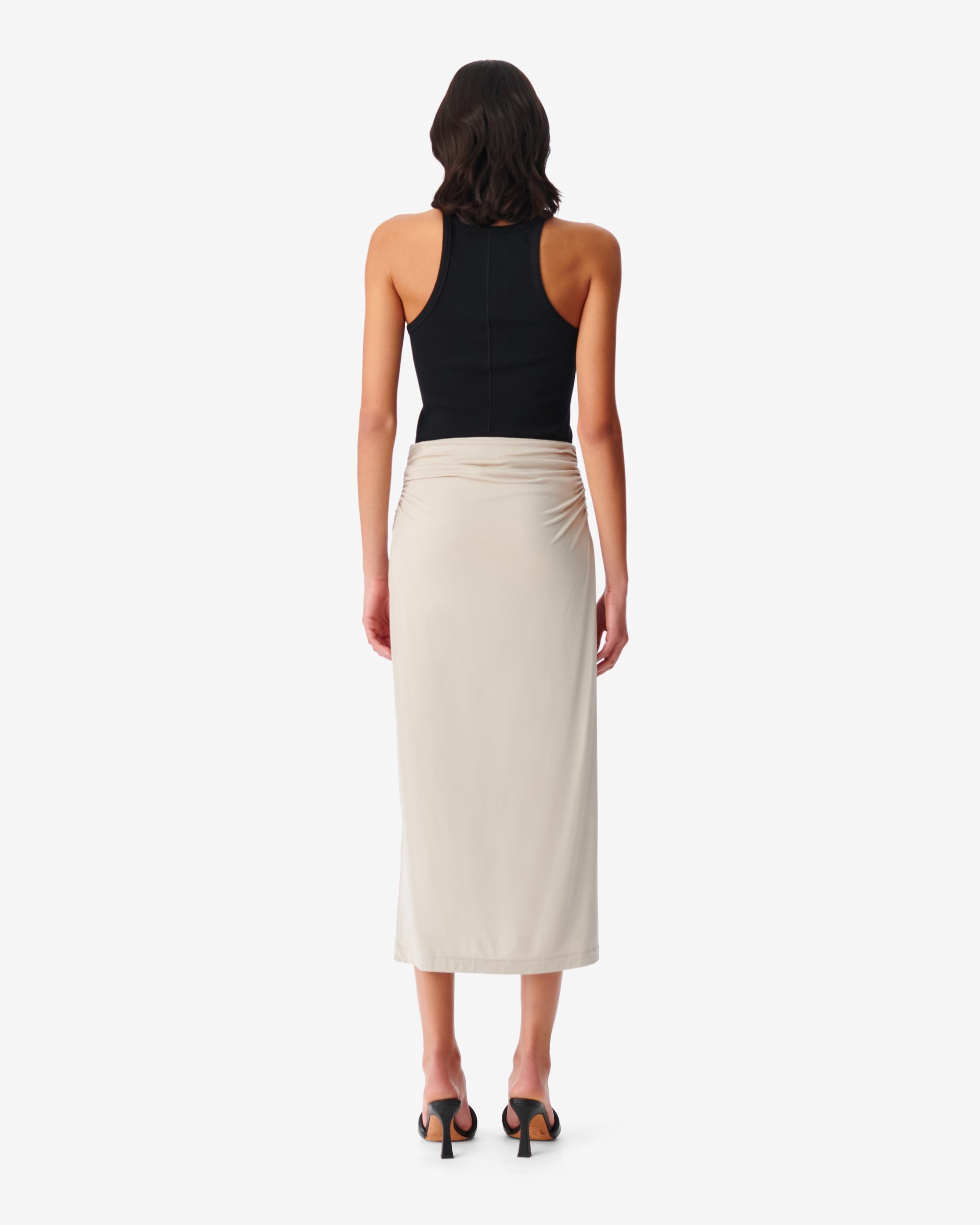 Kales midi skirt - Greige