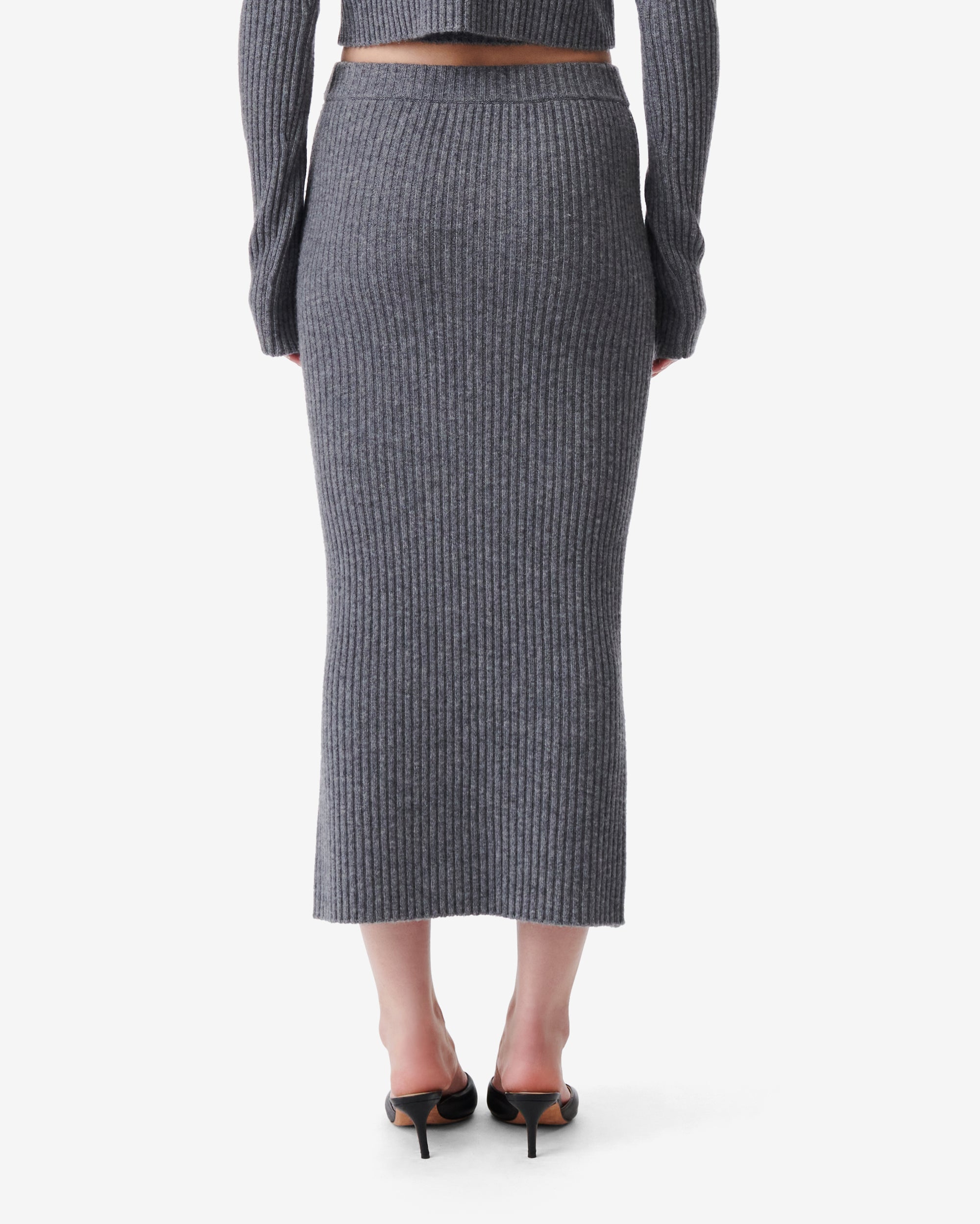 Kenlo wool skirt - Anthracite