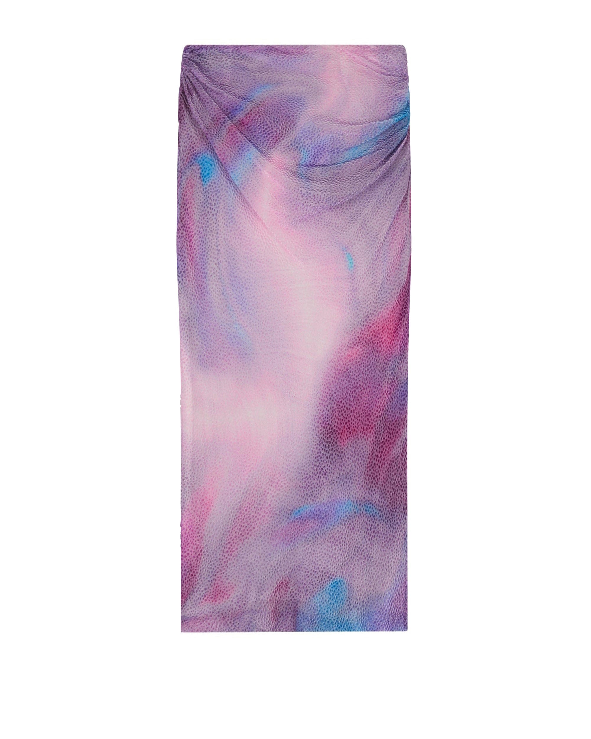 Leonide midi skirt in silk - Mixed Pink