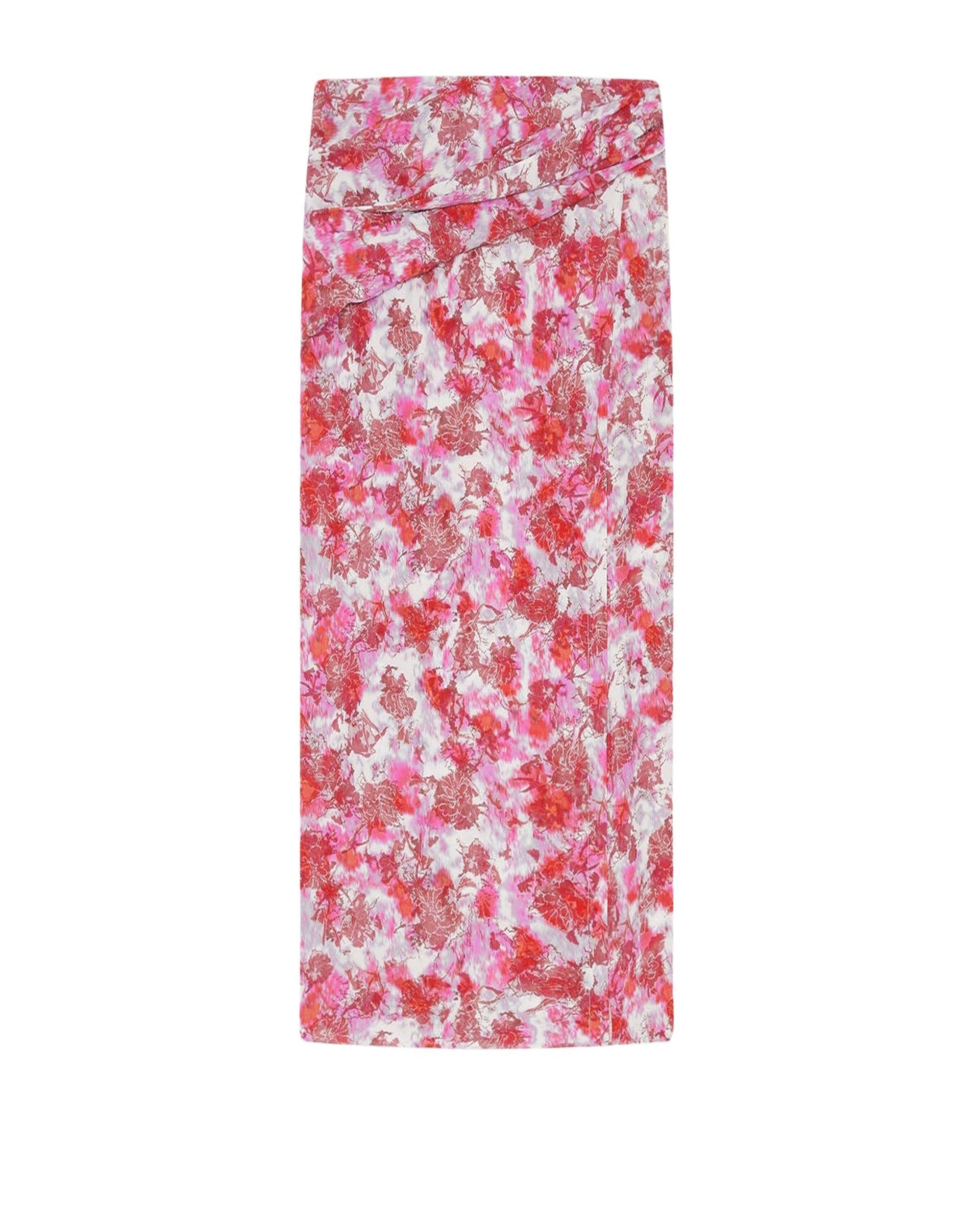 Jupe midi Marca - Red Multico