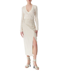 Pelma midi skirt - Champagne