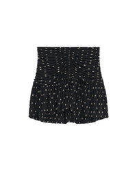 Riham short skirt - Black & Gold