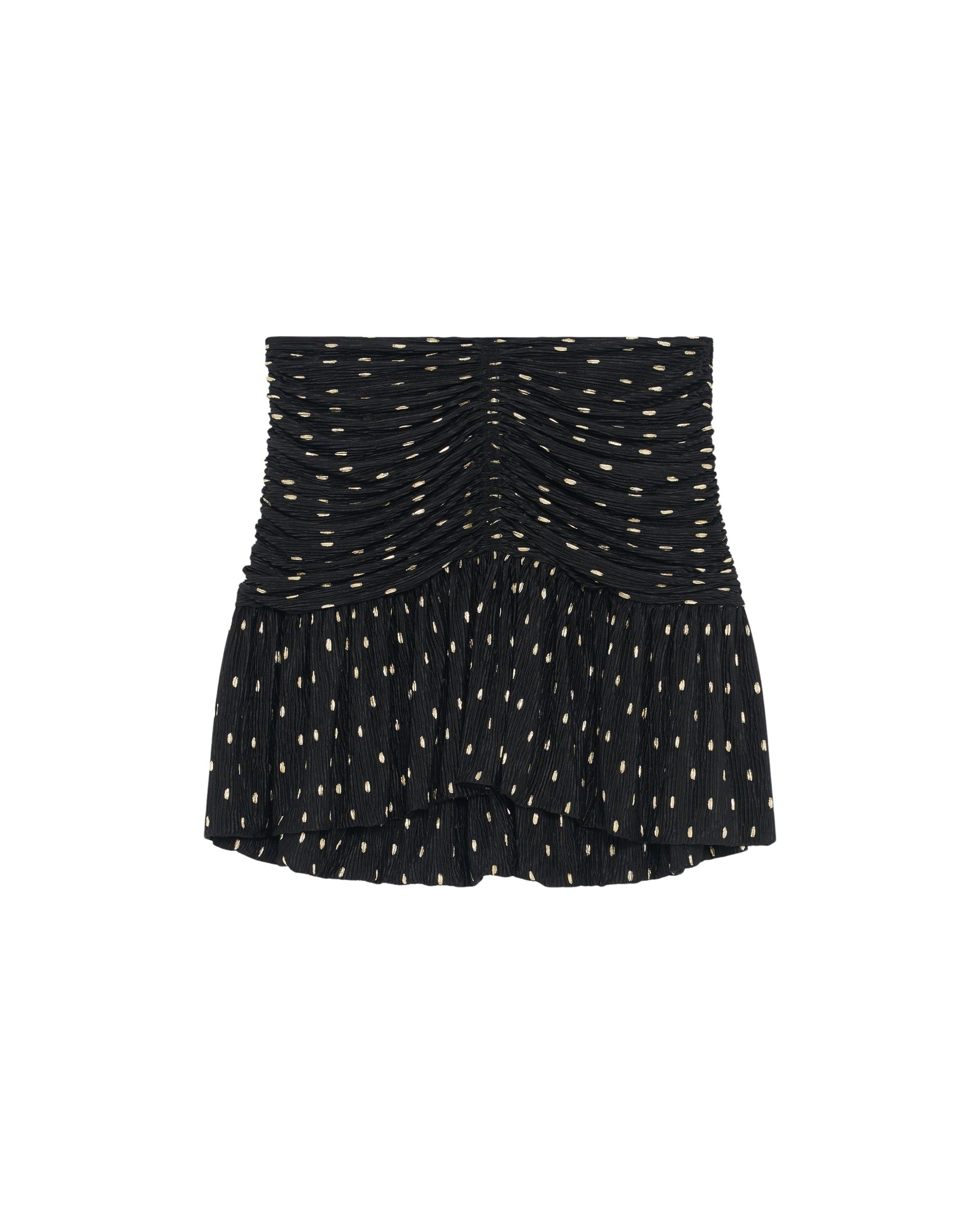 Riham short skirt - Black & Gold