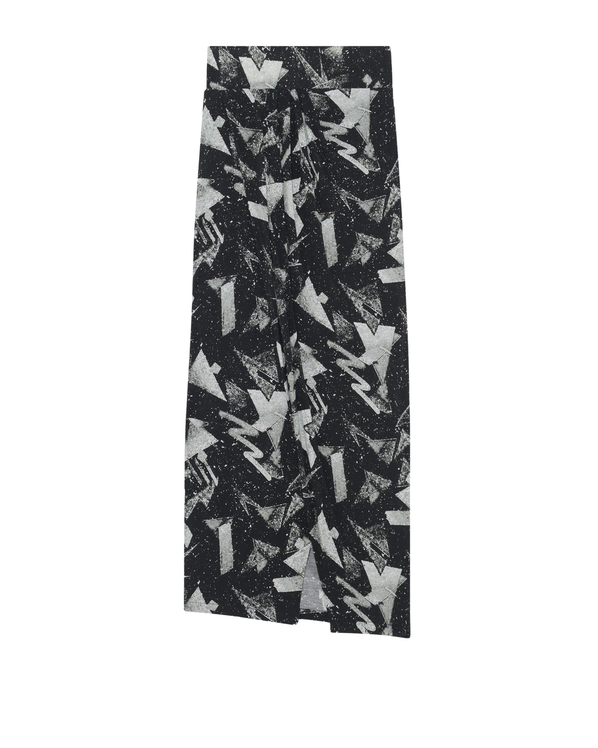 Yuki maxi skirt - Black & Silver