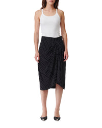 Zima skirt in silk blend - Black