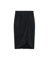 Zima skirt in silk blend - Black
