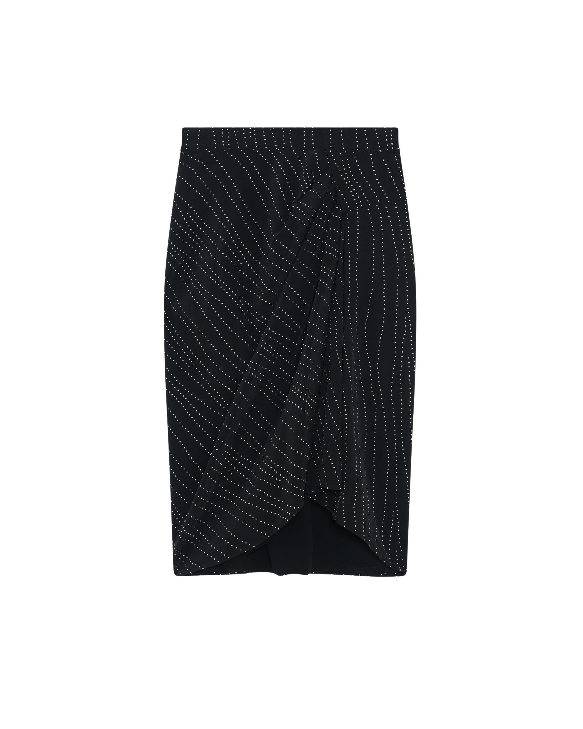 Zima skirt in silk blend - Black