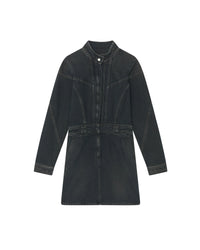 Darwin Dress - Blue Black Used