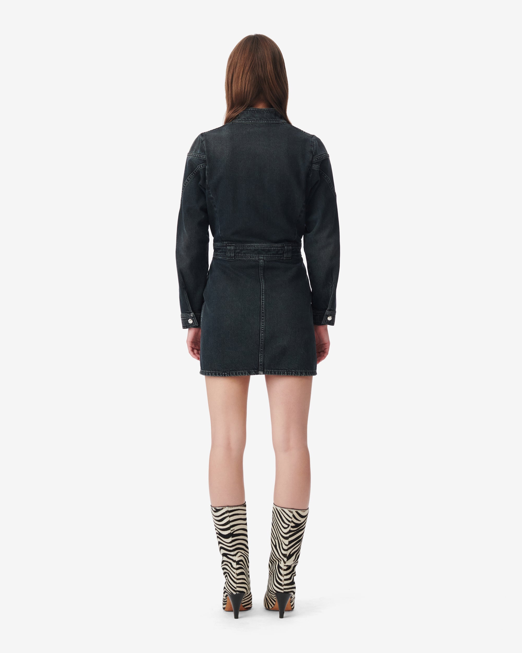 Darwin Dress - Blue Black Used