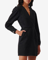 Dora short dress - Black & Strass