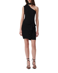 Ekami asymmetric dress - Black