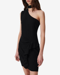 Ekami asymmetric dress - Black