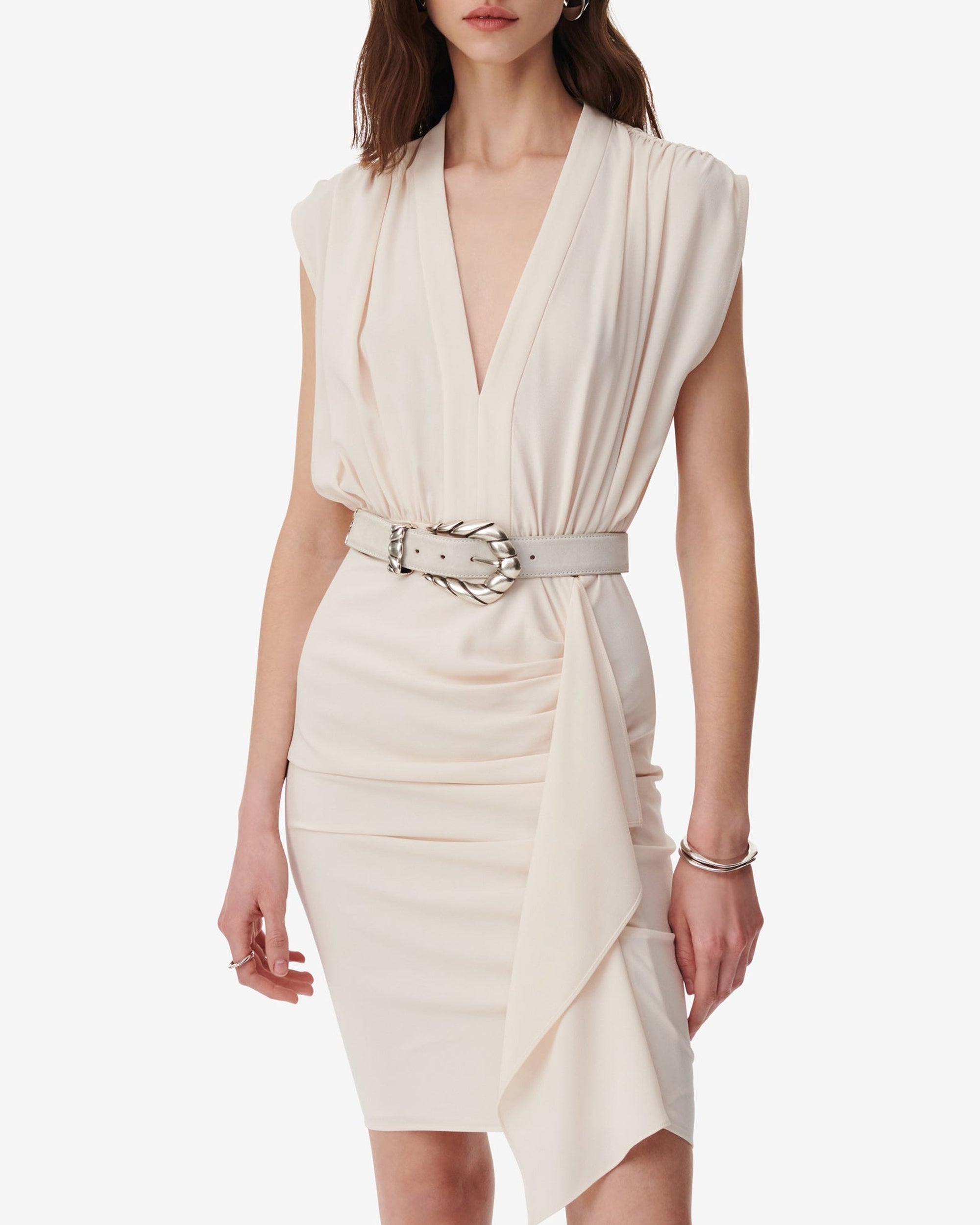 Essone sleeveless dress - Champagne