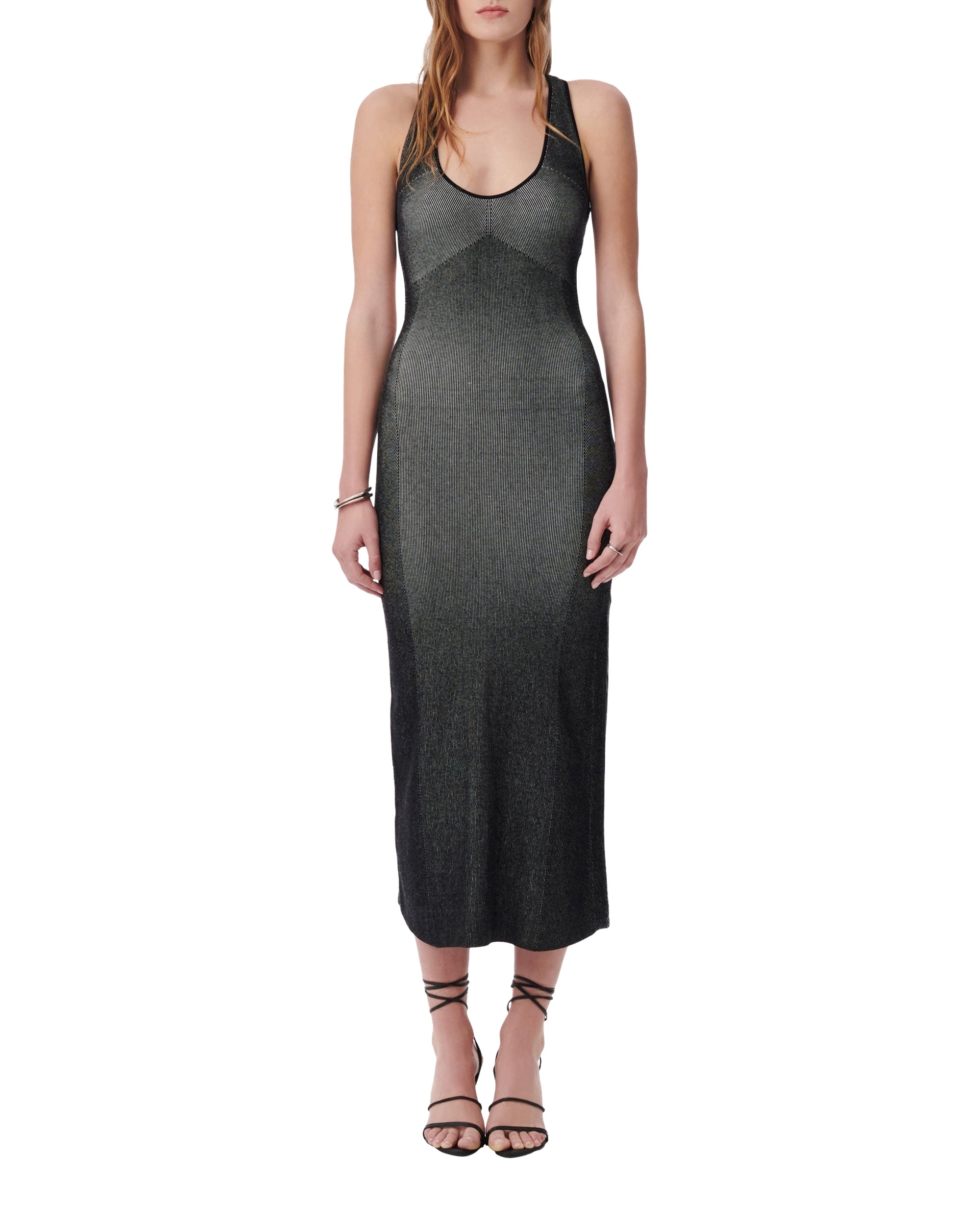 Kitzy cross-over dress - Black & White