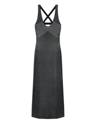 Kitzy cross-over dress - Black & White