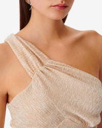 Leandra midi dress - Light Beige