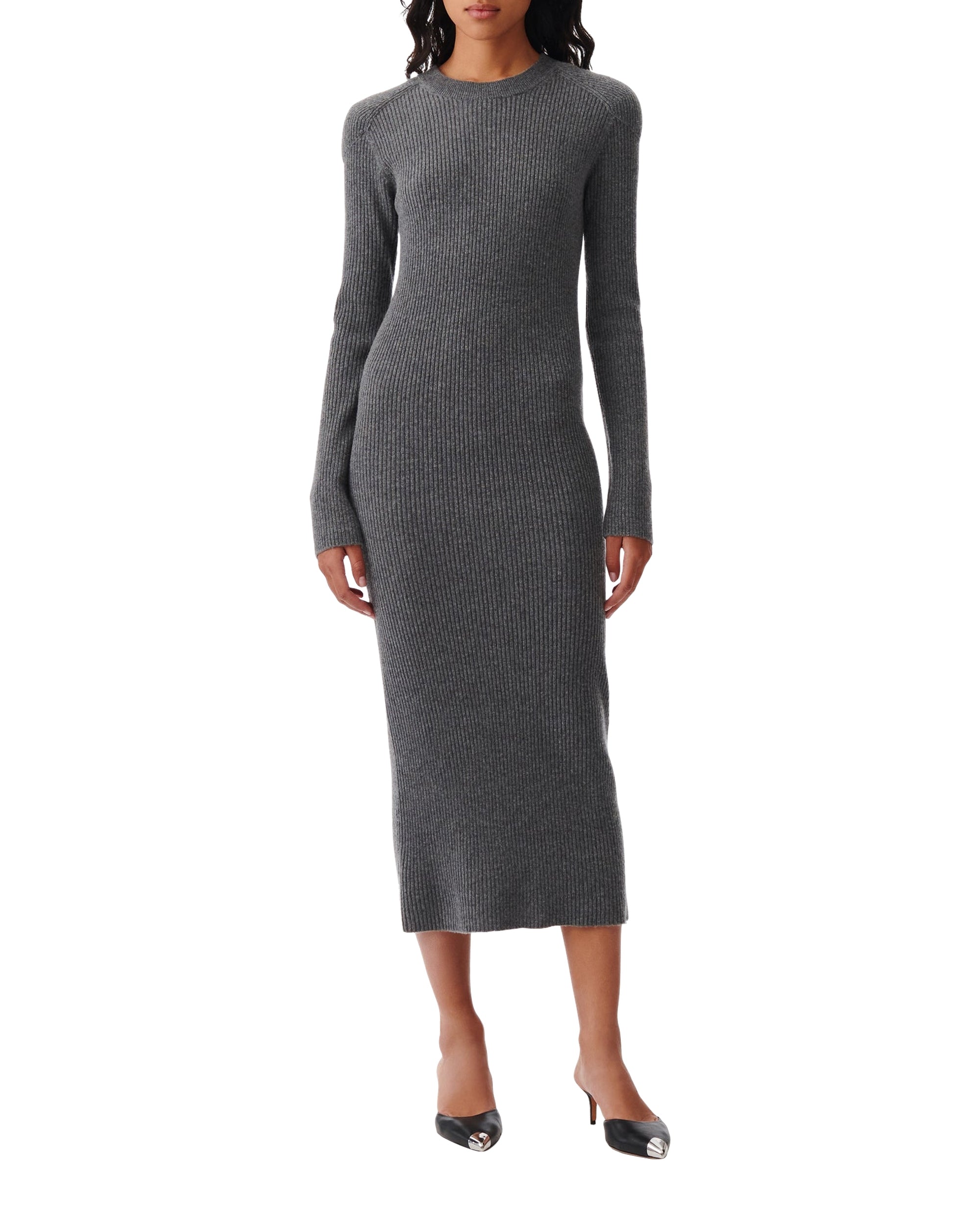 Liette cashmere dress - Anthracite