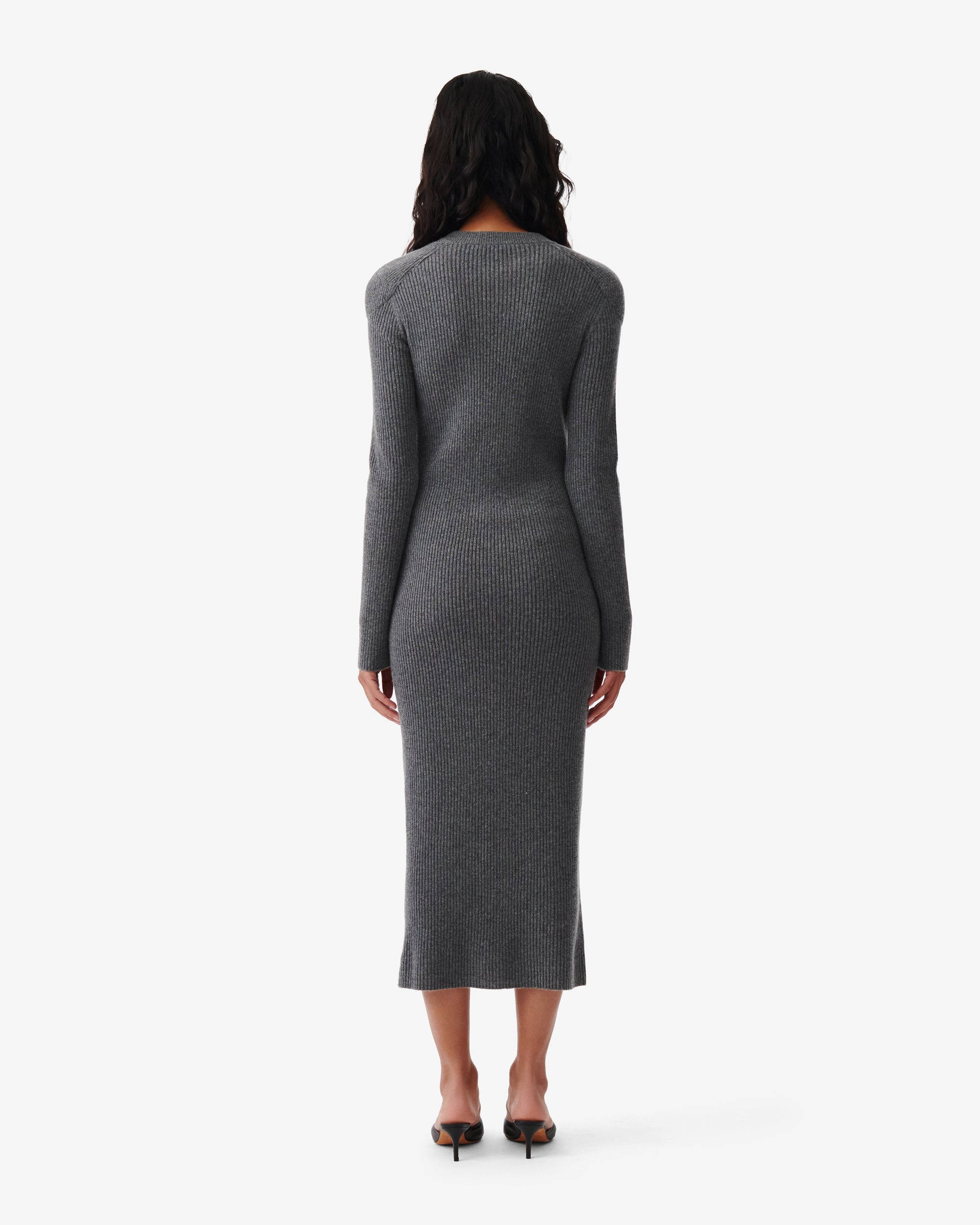 Liette cashmere dress - Anthracite