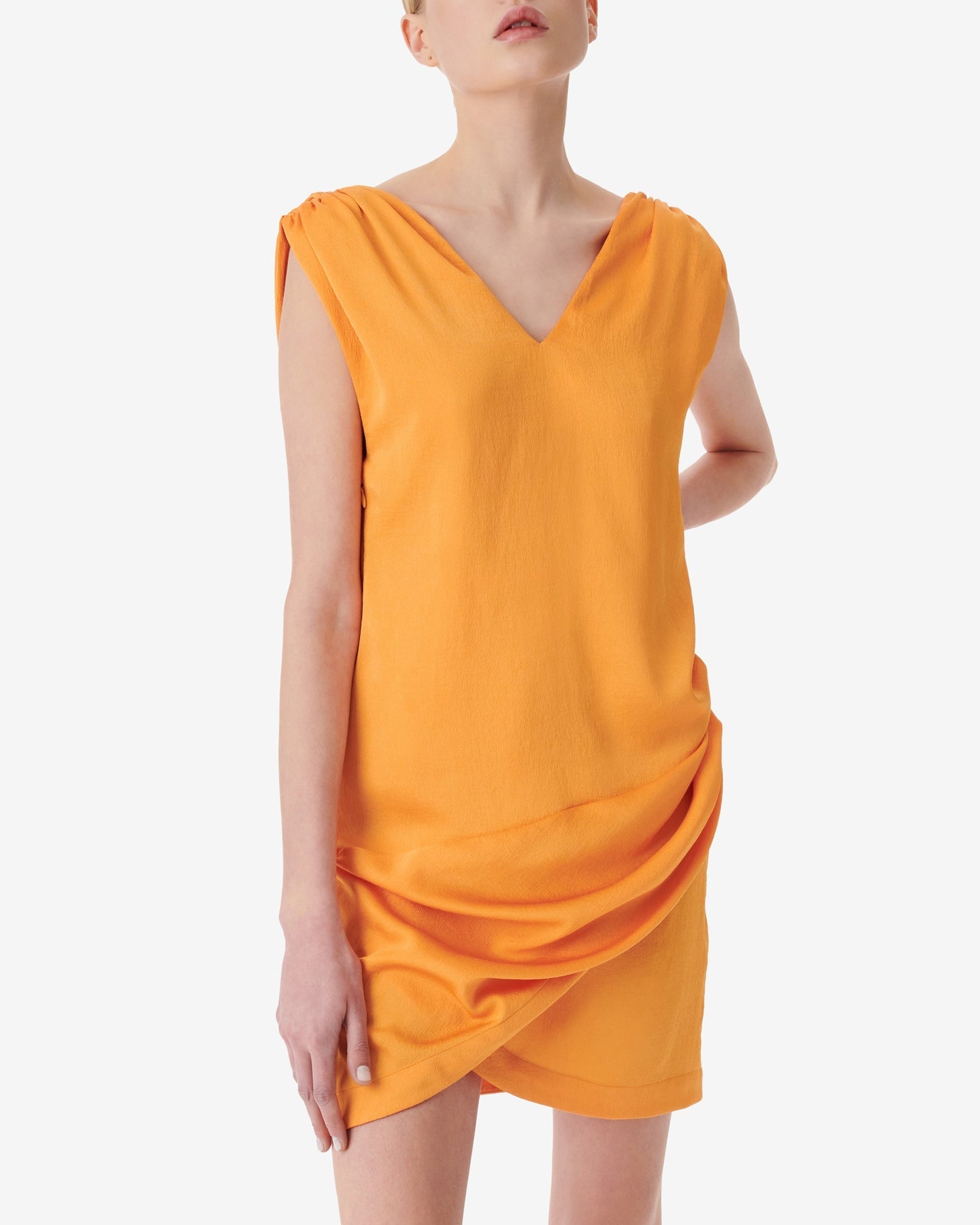 Lorenia short dress - Orange