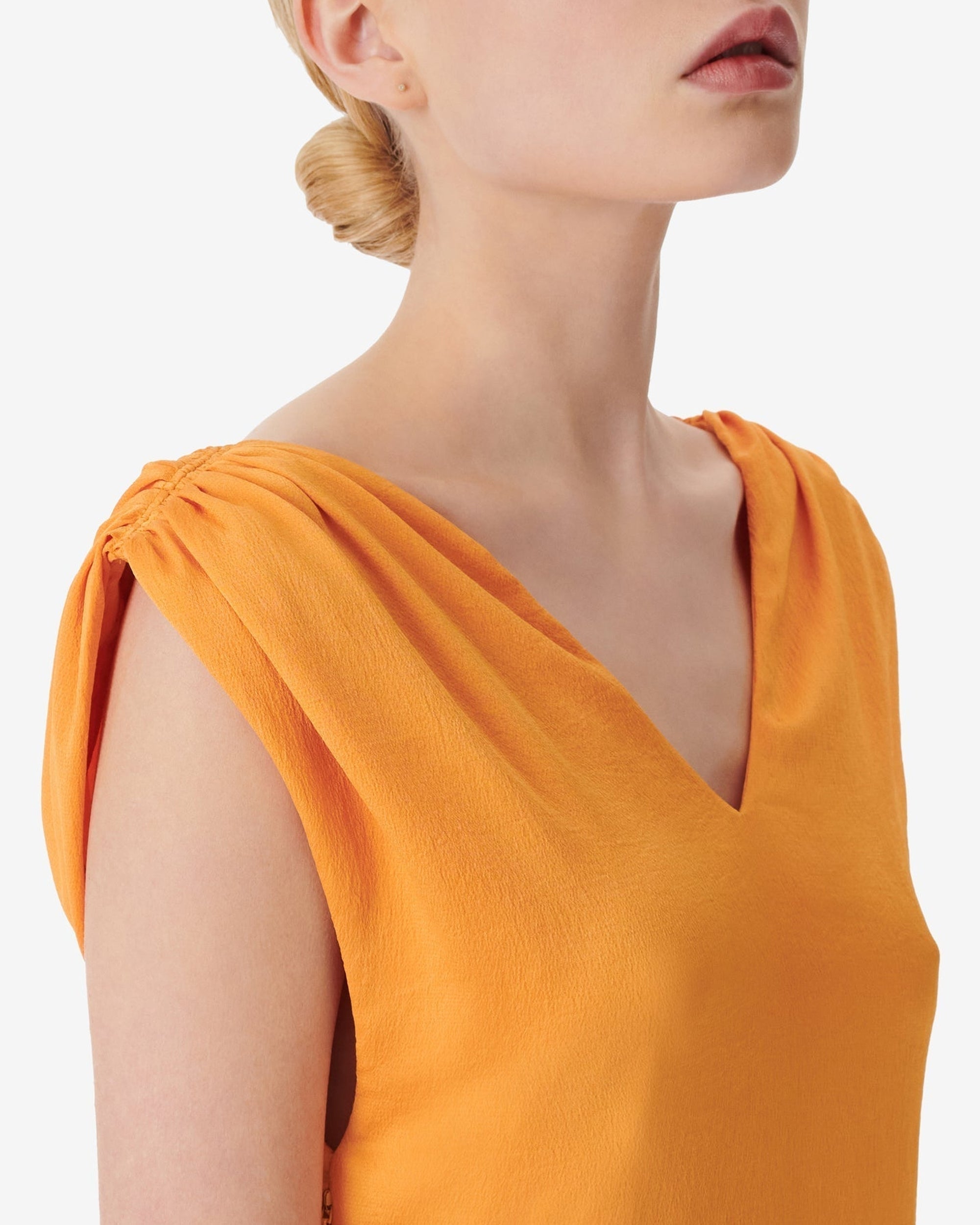 Lorenia short dress - Orange