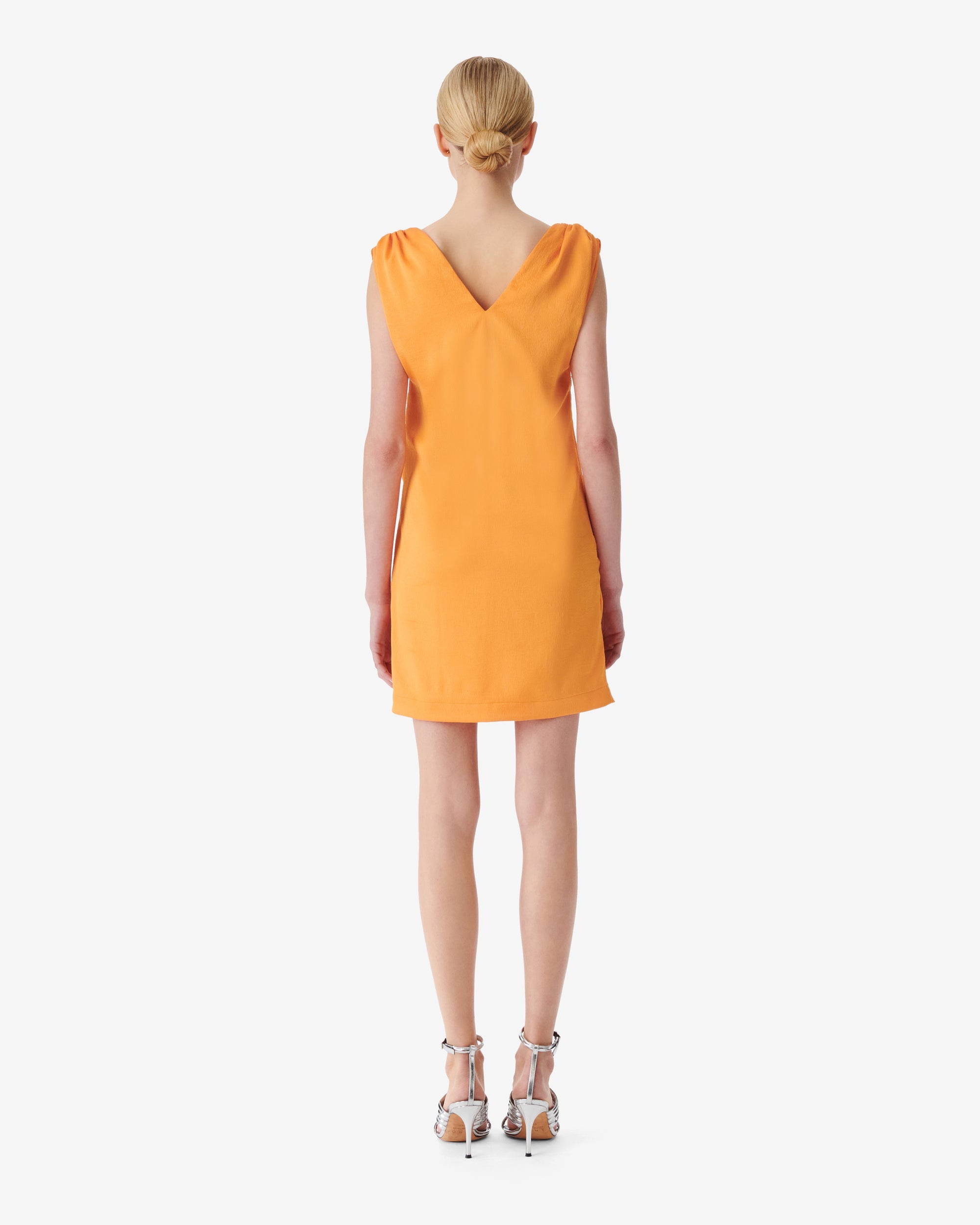 Lorenia short dress - Orange