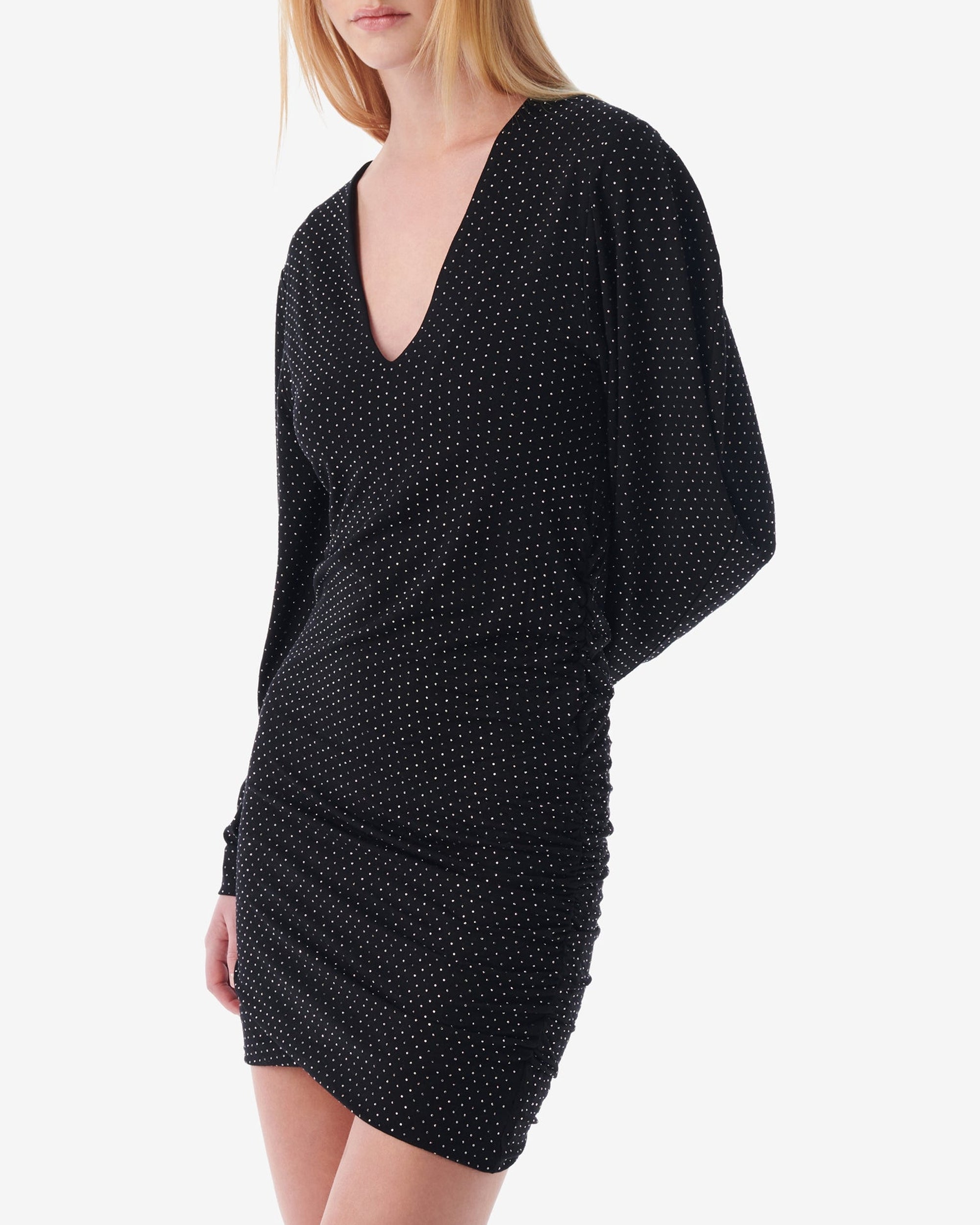 Nitte midi dress - Black Silver