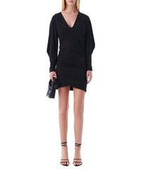 Nitte midi dress - Black Silver