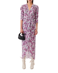 Opara maxi dress - Purple & Grey