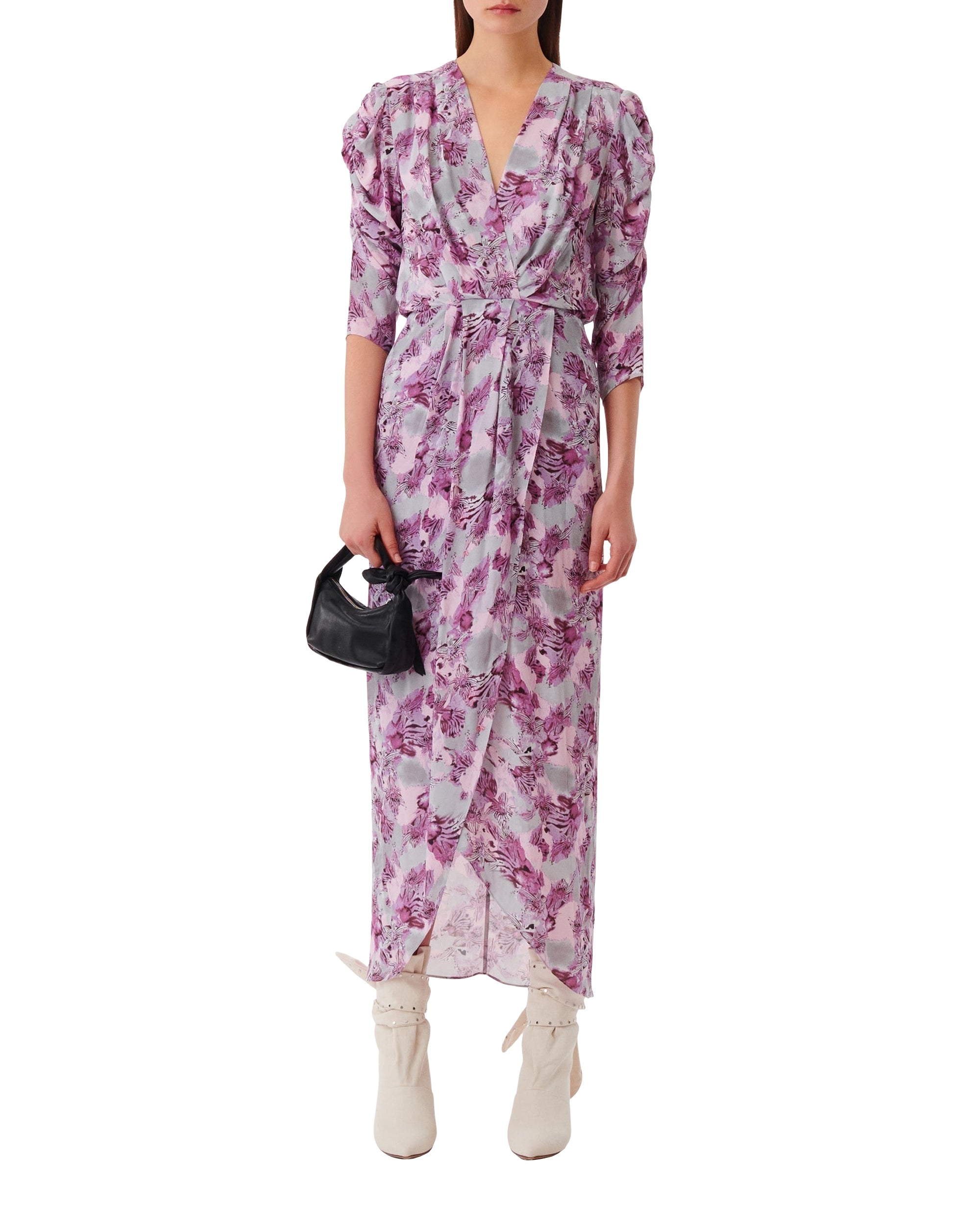 Opara maxi dress - Purple & Grey