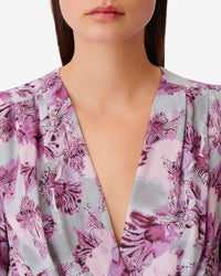 Opara maxi dress - Purple & Grey