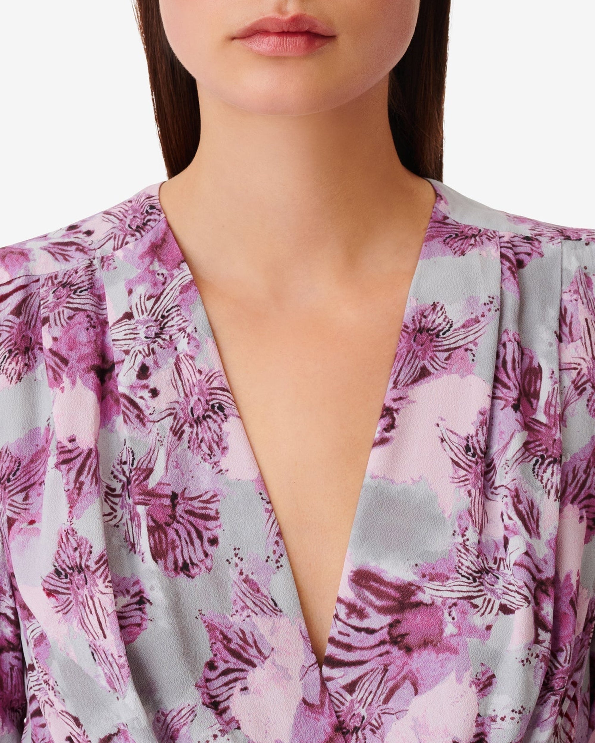 Opara maxi dress - Purple & Grey
