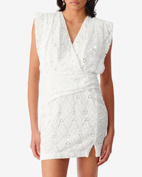 Perine short dress - White