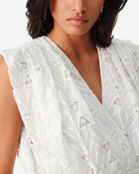 Perine short dress - White