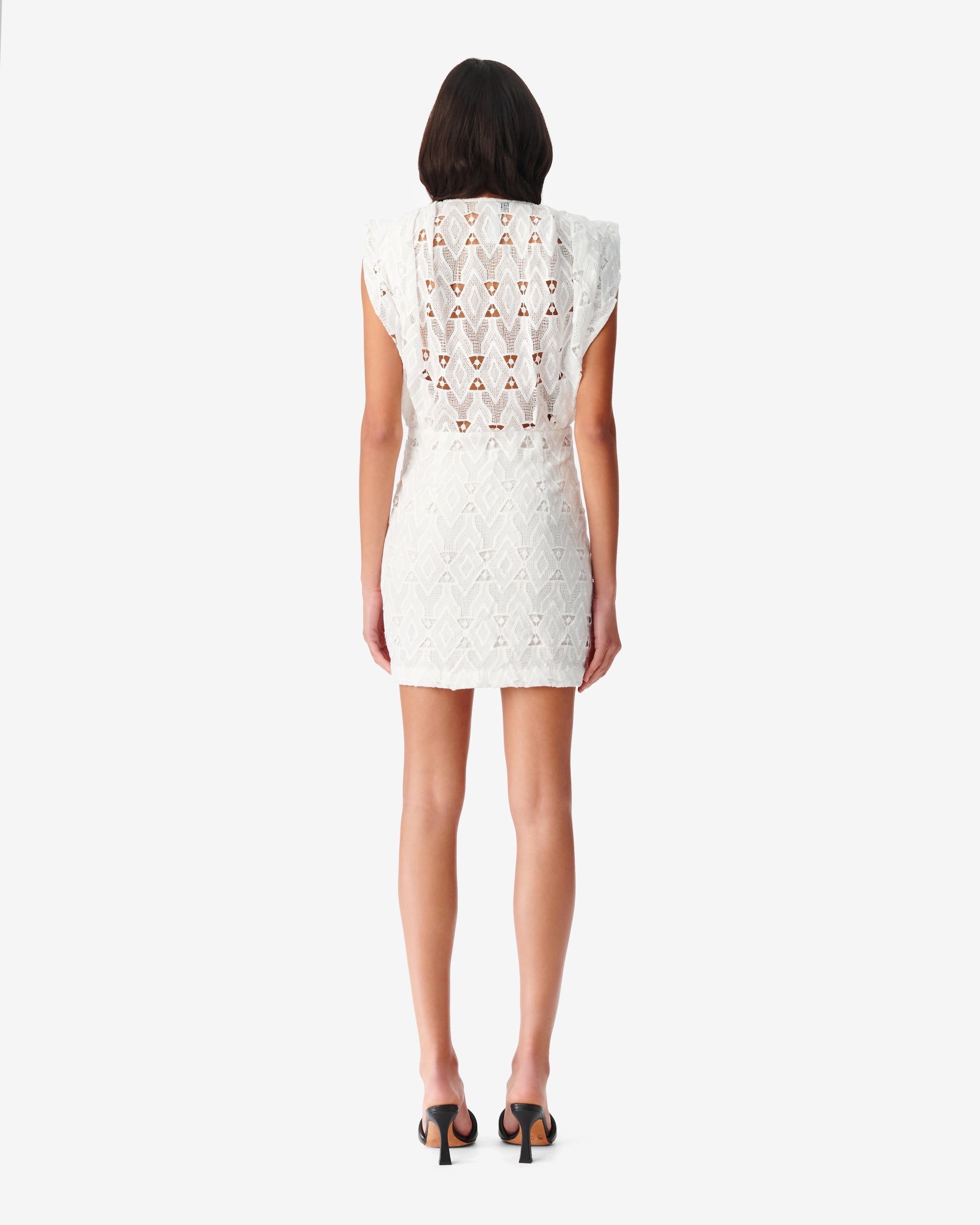 Perine short dress - White