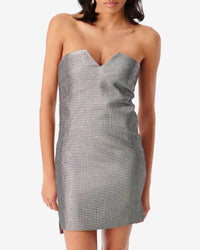 Rayen strapless dress - Khaki