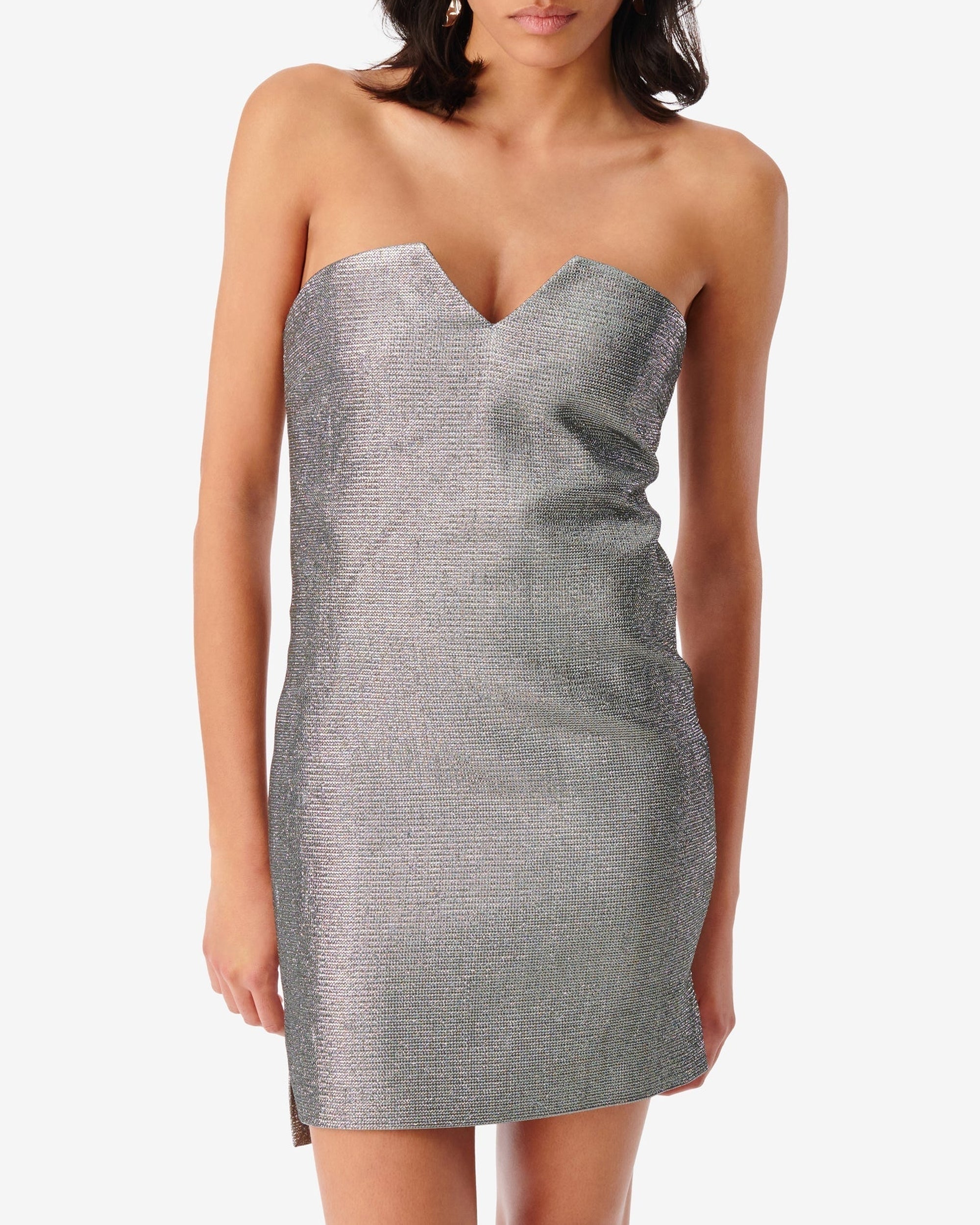 Rayen strapless dress - Khaki