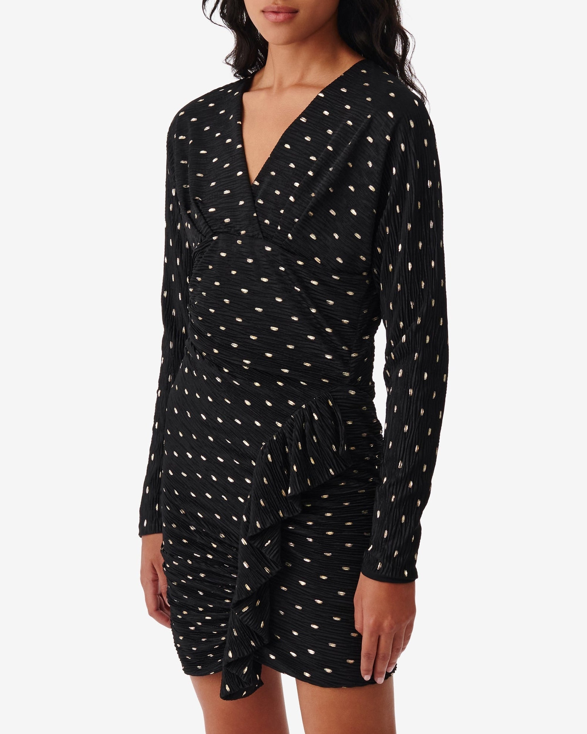 Rohana Dress - Black & Gold