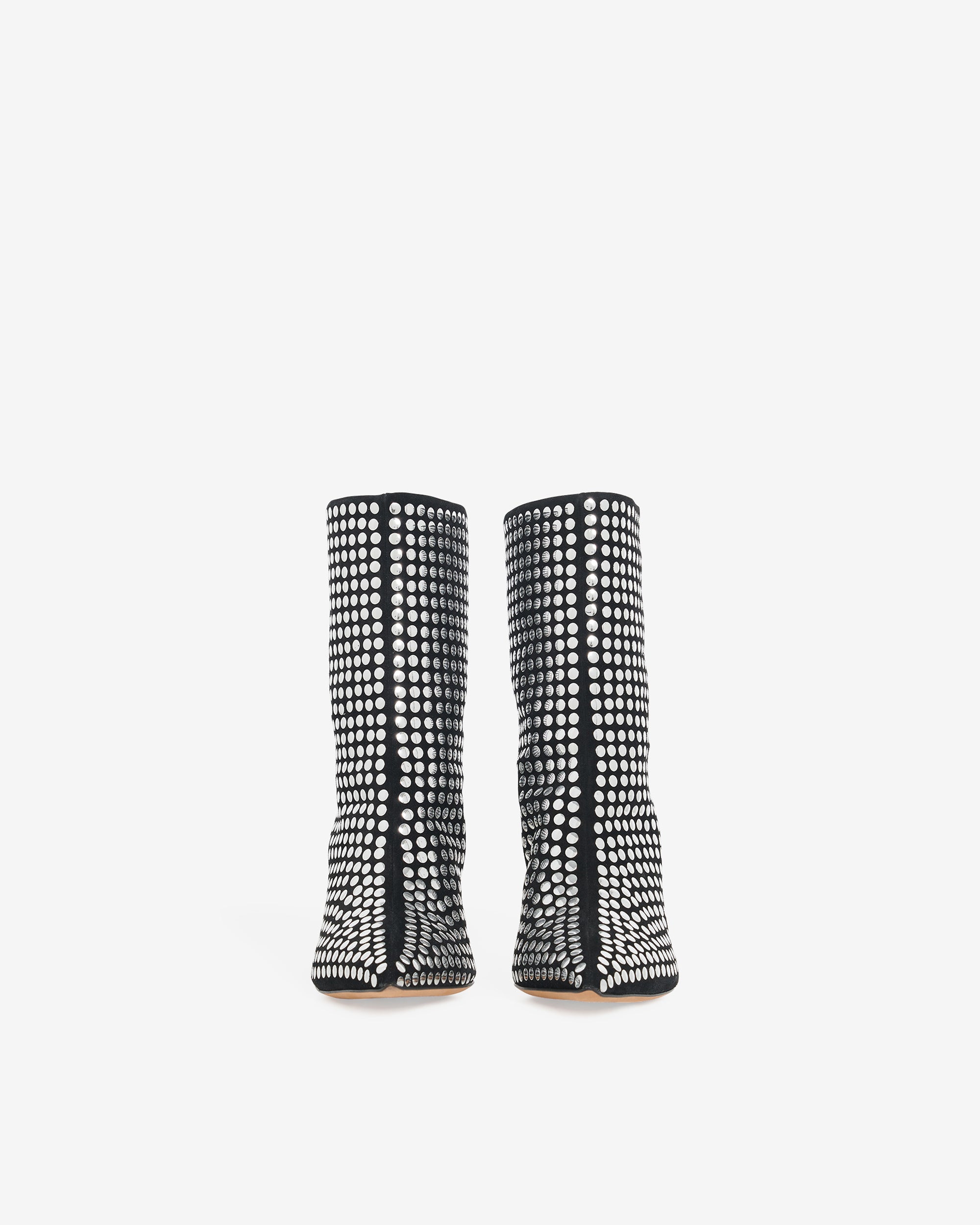 Daly Studs low leather boots - Black & Studs