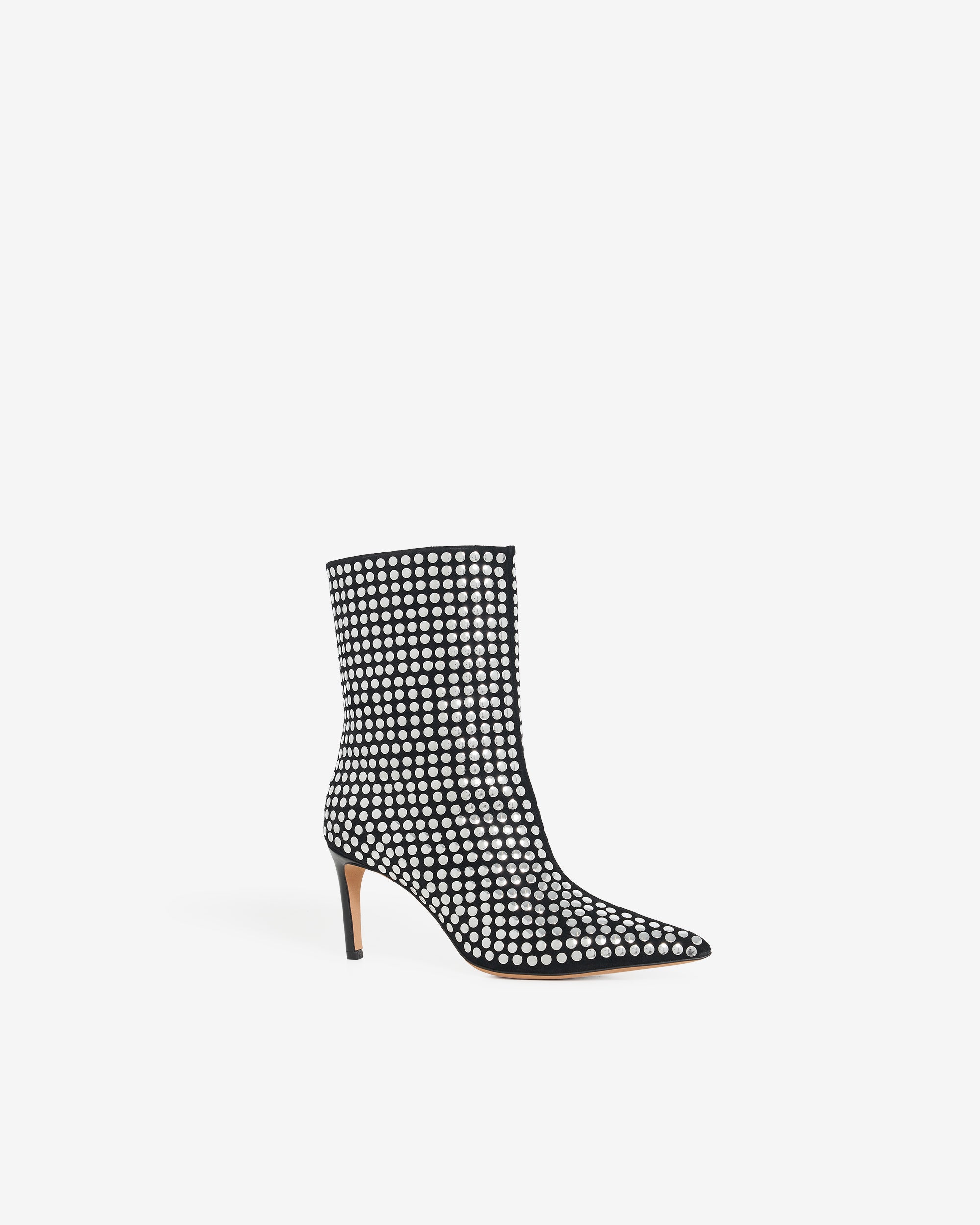 Daly Studs low leather boots - Black & Studs