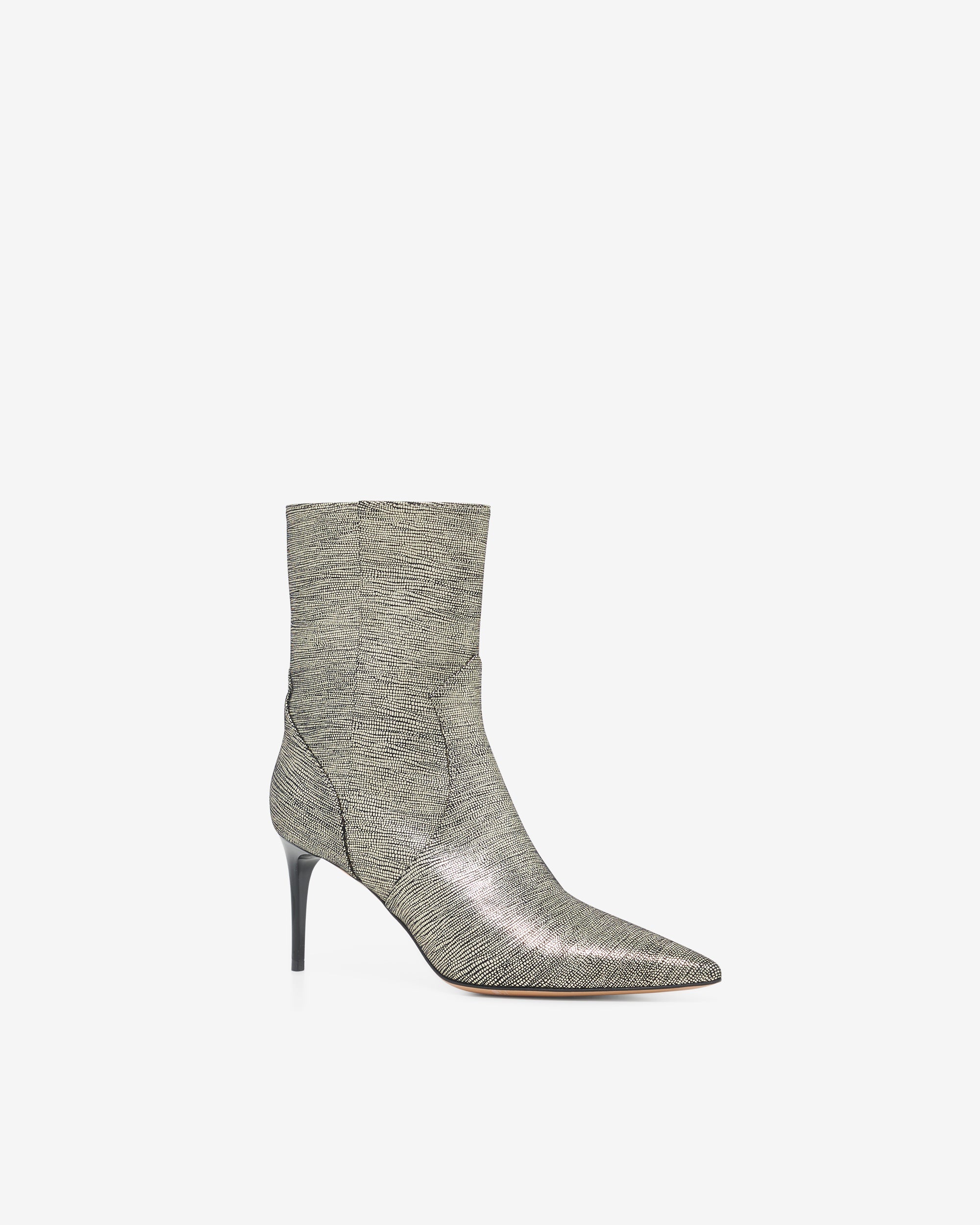 Davy Lezar 80 leather boots - Black & Gold