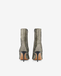 Davy Lezar 80 leather boots - Black & Gold