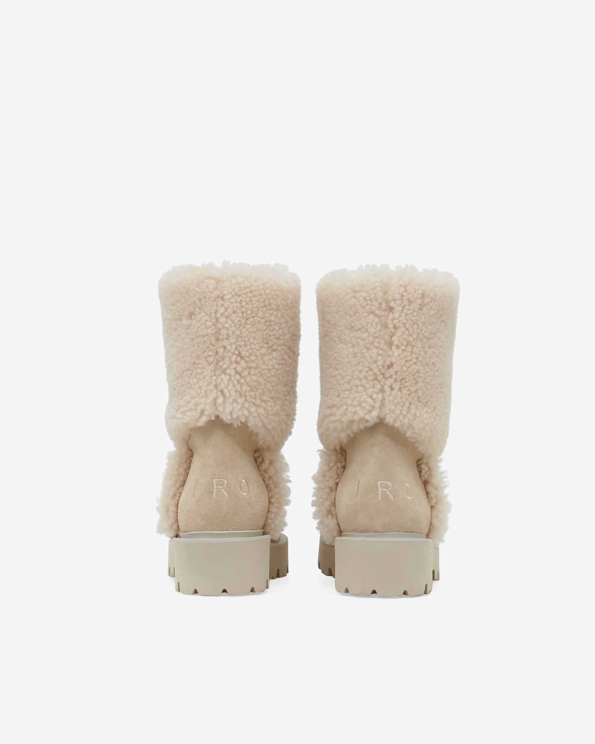 Moon low sheepskin boots - Cream
