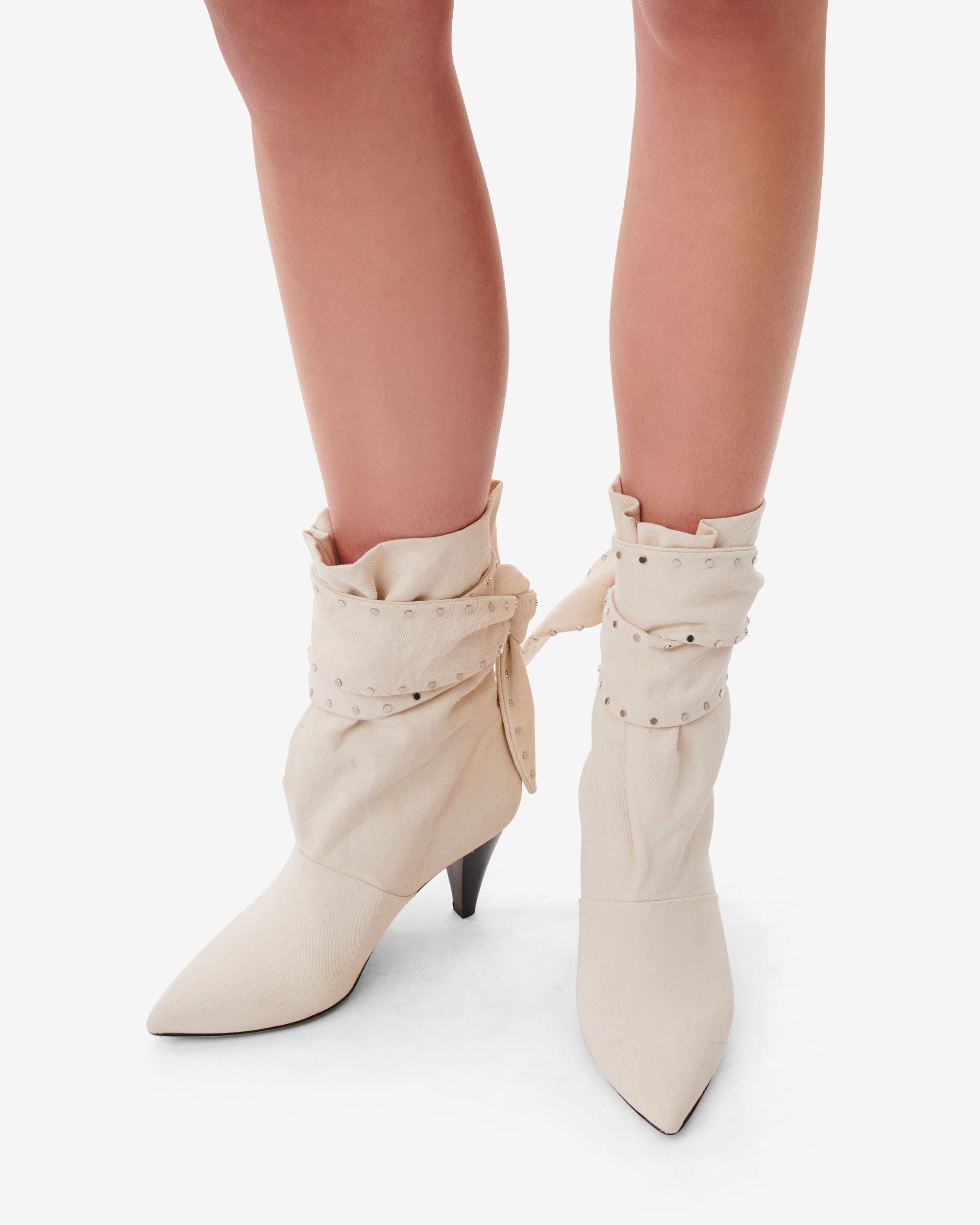 Nori 75 boots - Denim Off White