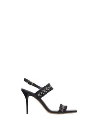Chlorite sandals in leather - Black