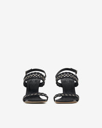 Chlorite sandals in leather - Black
