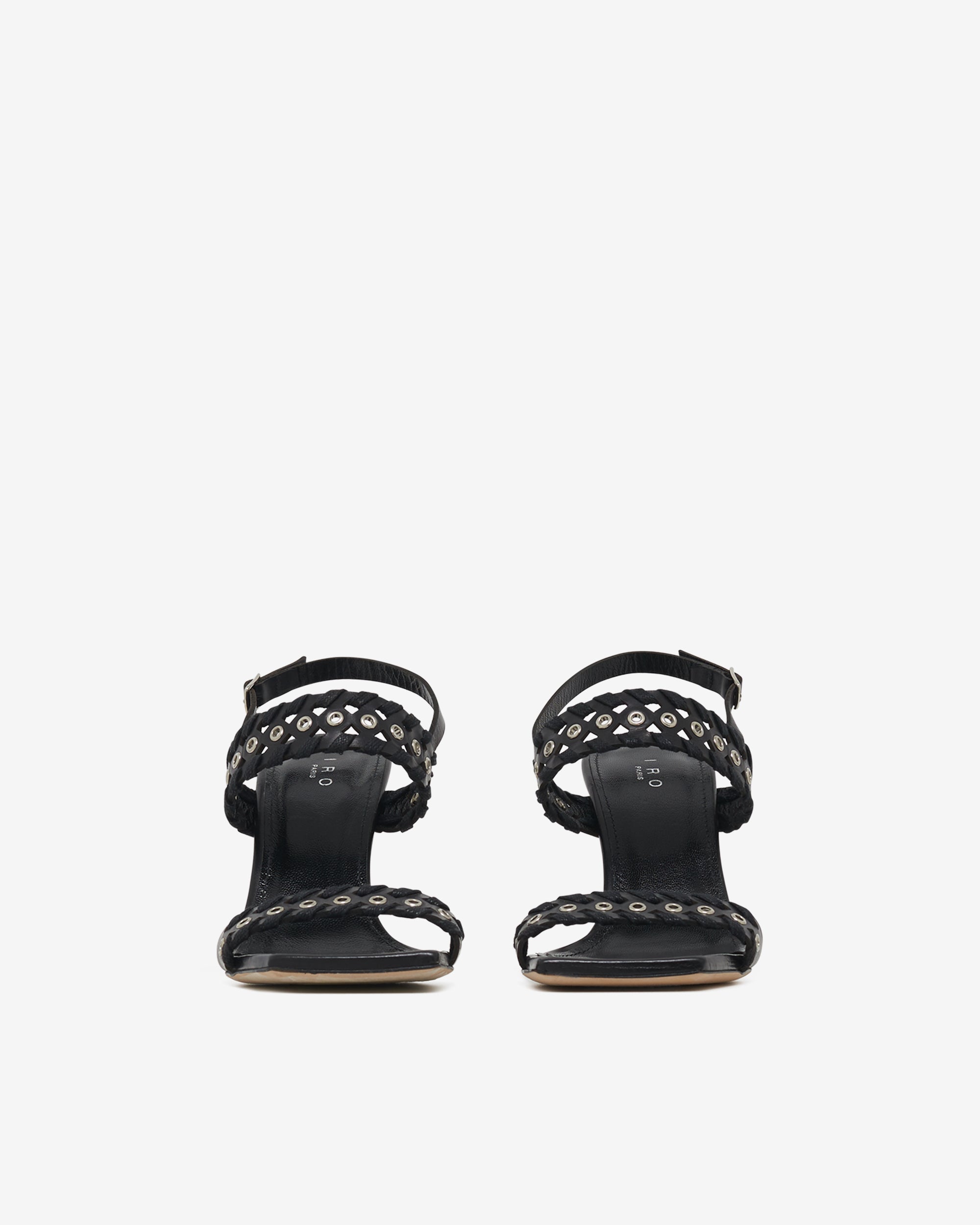 Chlorite sandals in leather - Black