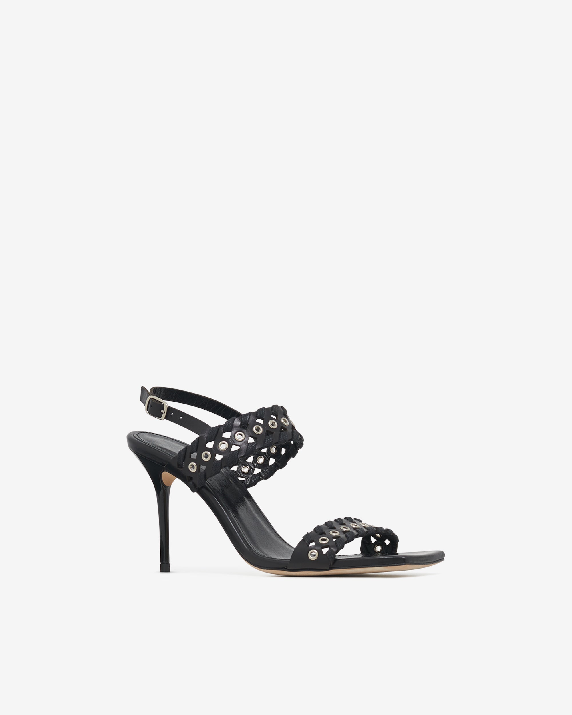 Chlorite sandals in leather - Black